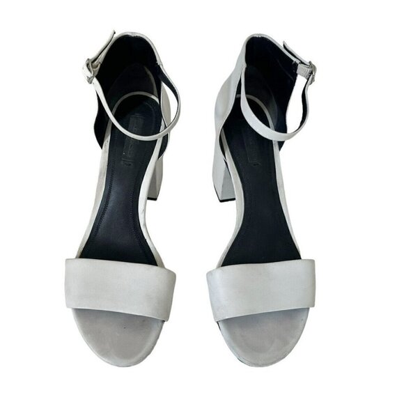 ALEXANDER WANG Woman's Sz 40 9.5 Abby Ankle-strap Sandals in Off White - Picture 2 of 10